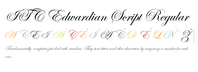 edwardian script font pairings